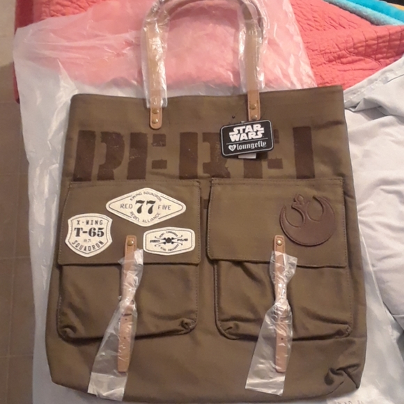 Star Wars Rebel Satchel in Olive Green and Brown - Picture 1 of 4